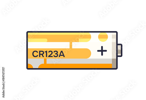 Icon of reusable nickel battery. Rechargeable lithium accumulator for charging electronics with power. Dry alkaline electrical energy cylinder cell. Flat isolated vector illustration on white