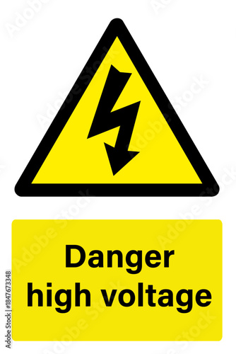 Danger high voltage