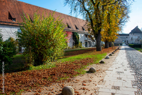 Alley in Burghausen Castle in Bavaria - Germany