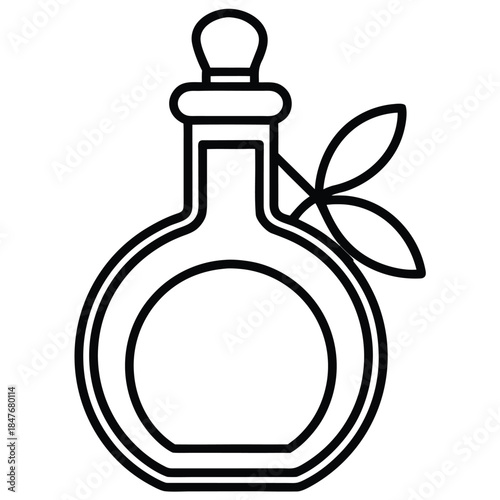 bottle of olive oil and olives on white background
