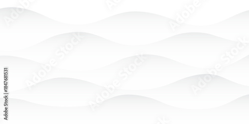Abstract white and light gray wave modern soft luxury texture with smooth and clean vector. abstract wavy background. white background.
