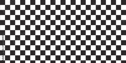 Floor in perspective with checkerboard texture. Empty chess board.