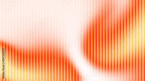 Gradient yellow orange glowing fractal glass wave with noise texture