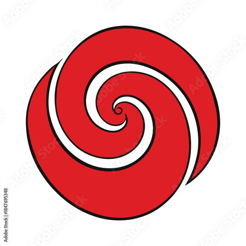 Vibrant red swirl background with flowing curves and dynamic motion, creating a bold, energetic feel perfect for modern designs, posters, banners, and eyecatching creative visuals.
