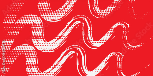red and white brush wrap car sticker pattern abstract banner sporty lines red and white color combination grunge brush modern pattern racing motorsport vector design.