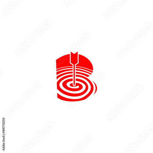 Stylish arrow hitting Bullsey...