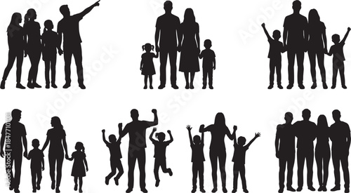 WebMega Collection of Diverse Human Head Profile Silhouettes Walking Crowds Professional Business People and Ultimate Tree Pack for Identity Nature and Inclusion,