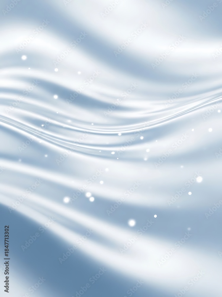 Fototapeta premium Gentle Waves and Sparkling Droplets on a Serene Water Surface from a Close-up Viewpoint