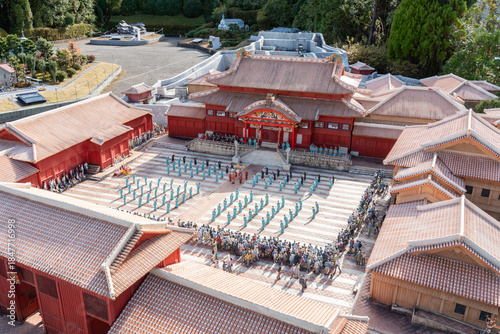 Bild auf Leinwand 東武ワールドスクエアの首里城