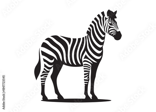 zebra logo vector silhouette, zebra silhouette vector illustration, african zebra logo vector silhouette, black zebra vector, wild animals zebra logo silhouettes vector on white background