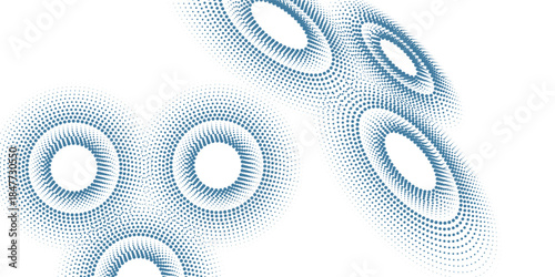 Bright blue minimal dotted line abstract background. eps10.