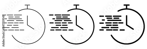 Set of fast delivery icons,time fast icons