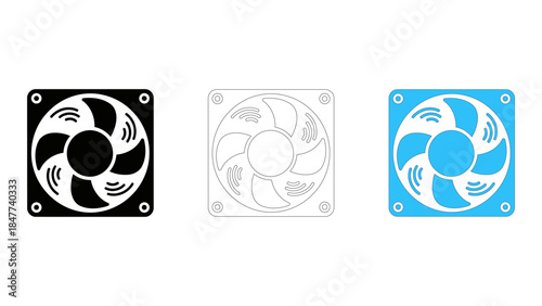 High airflow case fan maximizes air circulation for efficient system cooling