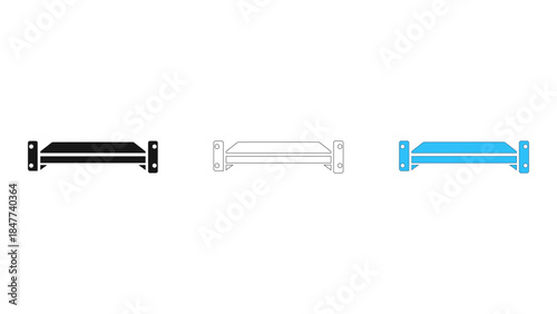 Rack mount shelf providing stable support for non rack equipment in server racks