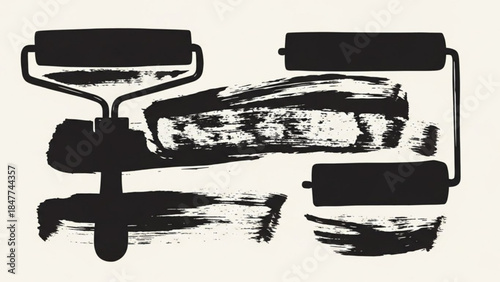 Serene natural scenery with cattails, lily pads, and a sunny sky at sunrise or sunset over a peaceful pond with water lilies