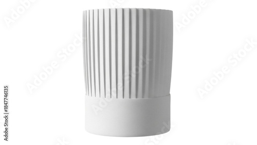 Chef s hat PNG isolated on transparent background, classic pleated toque for culinary professionals and restaurant industry use