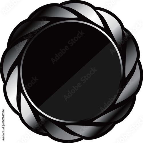 高級感のあるメタリックフレーム　ブラック＆シルバー