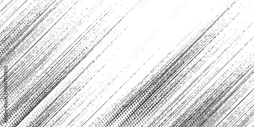 Fototapeta premium Grunge halftone gradient background. Faded grit noise texture. White and black sand wallpaper. Retro pixelated backdrop.vector. eps 10