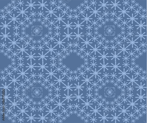 seamless damask pattern in blue 
