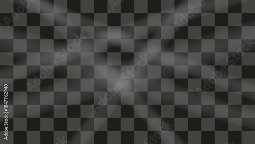 Radial light ray glow effect with central blur, abstract subtle sunburst texture overlay, graphic design element on transparent background