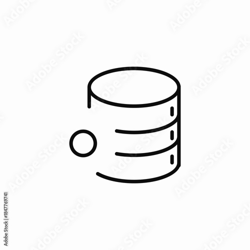cylinder database storage icon sign vector