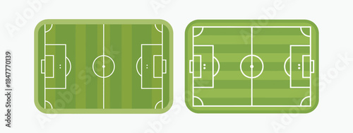 Football Field Diagrams Set