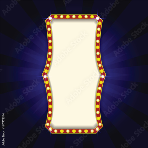 vector illustration of a neon sign