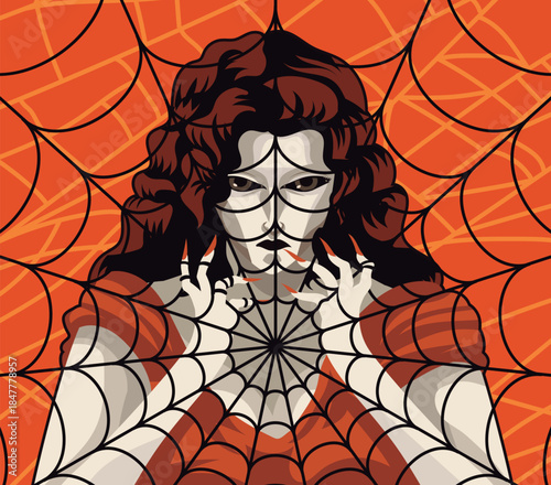 greek myth of arachne as a spider woman weaving an endless web