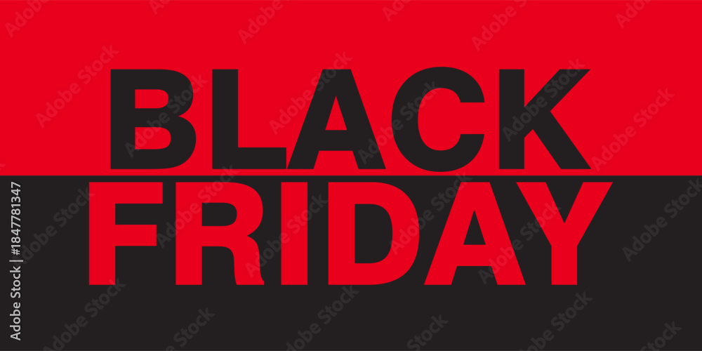 Obraz premium Minimalist graphic design for black friday