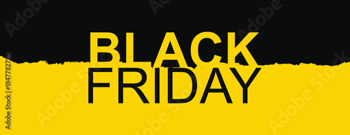 A yellow grunge background with black torn paper center, perfect for Black Friday sale posters and modern commercial advertising goals
