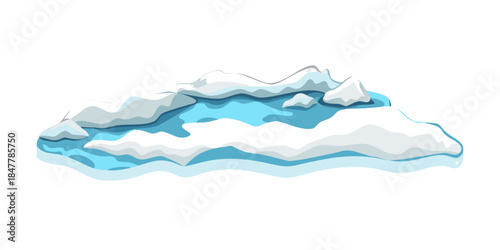 Abstract wavy landscape