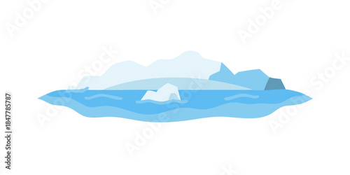 Serene mountain lake