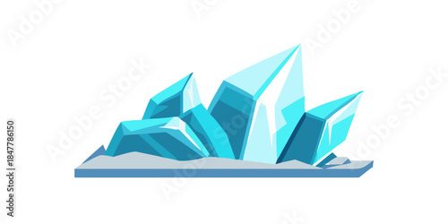 Illuminated ice formations