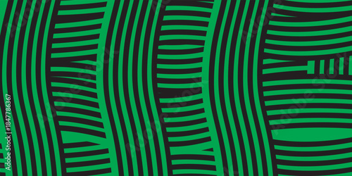 farm green banner, organic abstract background with fields. wavy green lines, natural organic products. ecology background. striped farmer green Pattern.eps.10