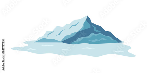 Snow-capped mountain peak