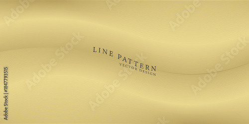 Premium background design with diagonal line pattern in gold colour. Vector horizontal template for digital business banner, formal invitation backdrop, luxury voucher, prestigious gift certificate