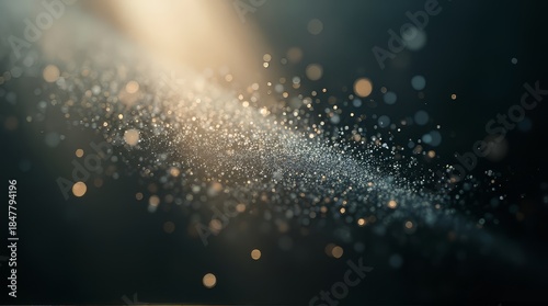 Abstract Light Dust Particles Background
