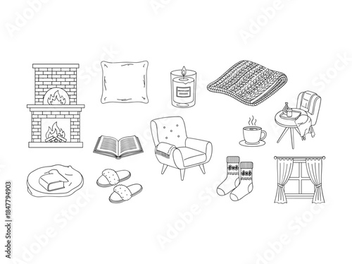 Cozy home interior elements for a relaxing atmosphere