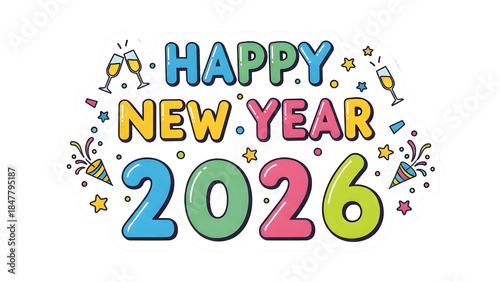 Happy New Year 2026 Text for Kindergarden