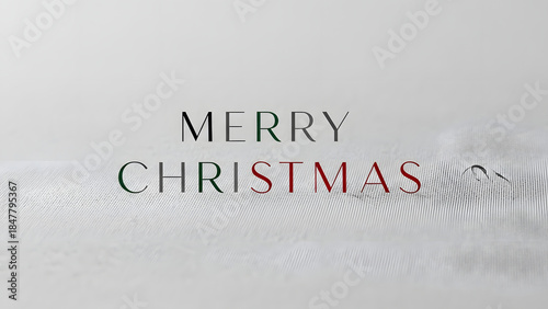 Merry christmas and happy holiday grey isolated background