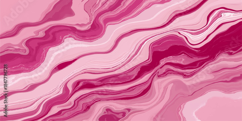 Seamless vector illustration of an abstract pink and purple silk background with a soft wave pattern and satin fabric texture for an elegant wallpaper design backdrop