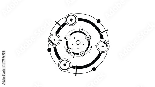 Intricate mechanical clockwork mechanism with gears and dials