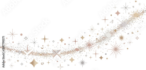 Colorful Star Confetti and Sparkles Celebration Background Vector