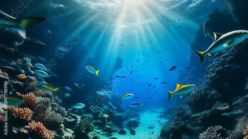 Green Field with Wind Turbine and House on Sunny Day