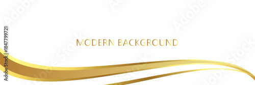 gold wave curve, golden wave corner shape for element, stripes ribbon golden graphic, striped gold