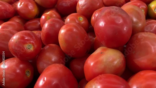 Pile of Ripe Red Tomatoes - Fresh Produce