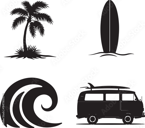 Coastal Vibes Beach Life Elements