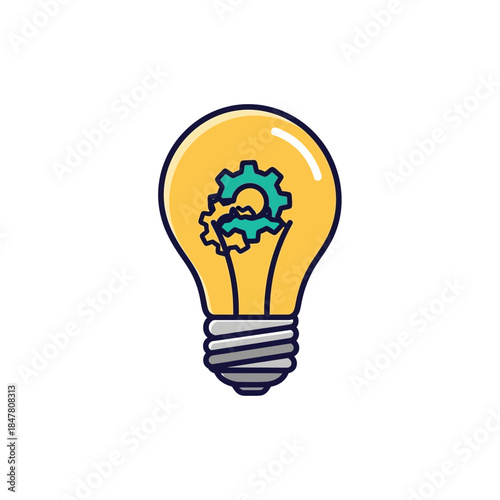 Innovative Light Bulb With Gears Mechanical Design Engineering Technology Concept.jpg