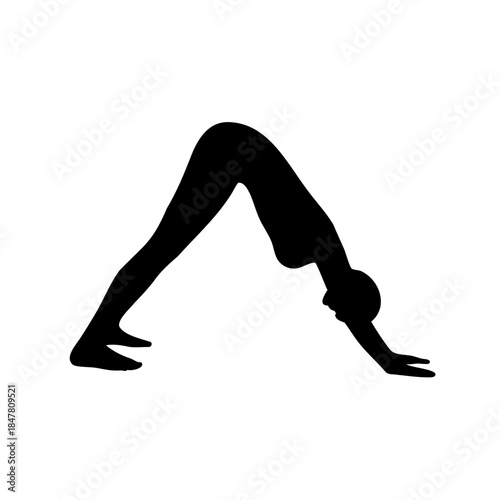 woman doing yoga