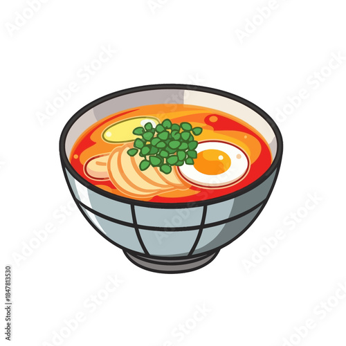 Soup Cartoon Design Very Delicious